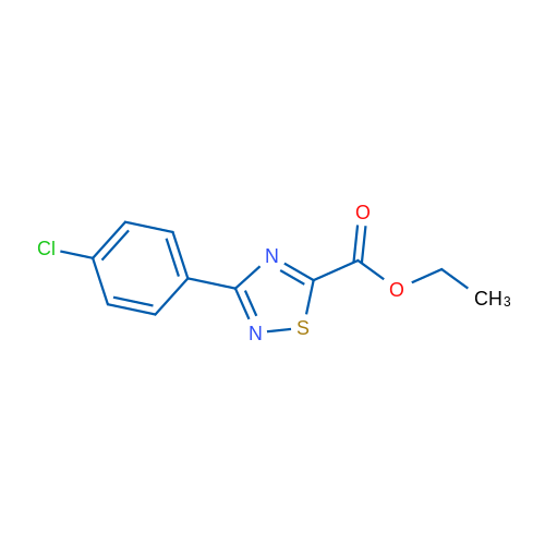 Ethyl 3-(4-chlorophenyl)-1,2,4-thiadiazole-5-carboxylate 1g