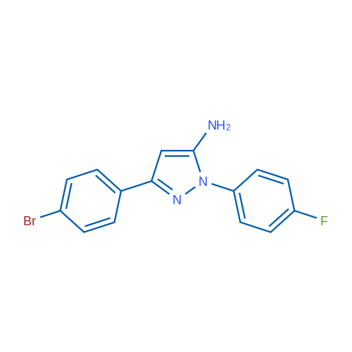 3-(4-Bromophenyl)-1-(4-fluorophenyl)-1H-pyrazol-5-amine 1g