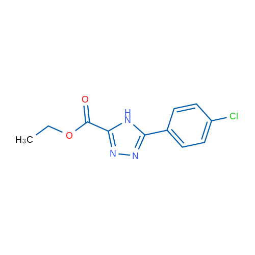 Ethyl 5-(4-chlorophenyl)-4H-1,2,4-triazole-3-carboxylate 50mg