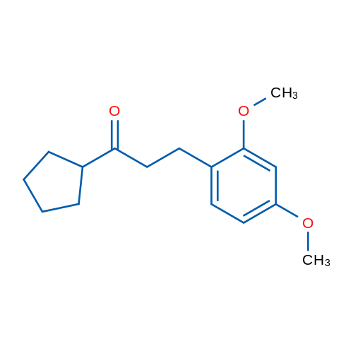 1-Cyclopentyl-3-(2,4-dimethoxyphenyl)propan-1-one 1g