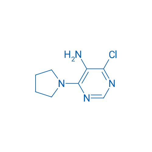 4-Chloro-6-(pyrrolidin-1-yl)pyrimidin-5-amine 100mg