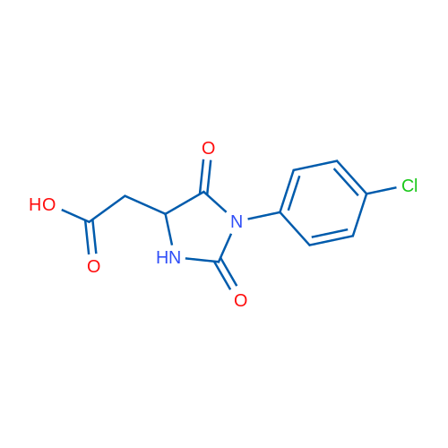2-(1-(4-Chlorophenyl)-2,5-dioxoimidazolidin-4-yl)acetic acid 1g