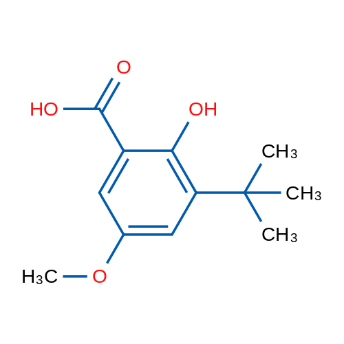3-(tert-Butyl)-2-hydroxy-5-methoxybenzoic acid 1g