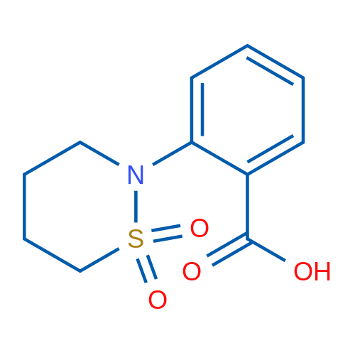 2-(1,1-Dioxido-1,2-thiazinan-2-yl)benzoic acid 1g