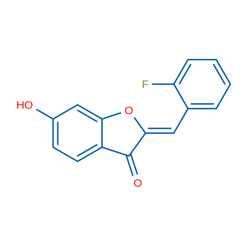 2-(2-Fluorobenzylidene)-6-hydroxybenzofuran-3(2H)-one 1g
