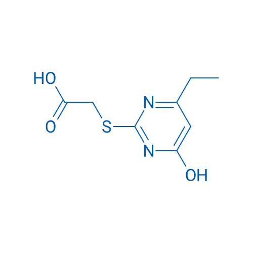 2-((4-Ethyl-6-hydroxypyrimidin-2-yl)thio)acetic acid 250mg