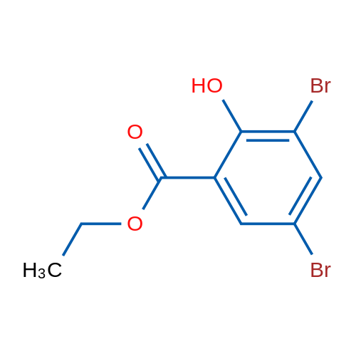 Ethyl 3,5-dibromo-2-hydroxybenzoate 25g