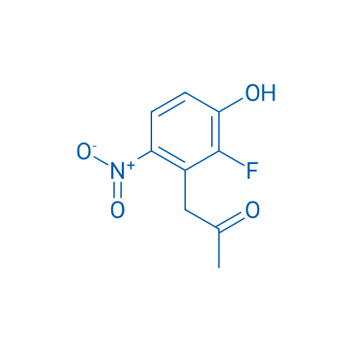 1-(2-Fluoro-3-hydroxy-6-nitrophenyl)propan-2-one 250mg