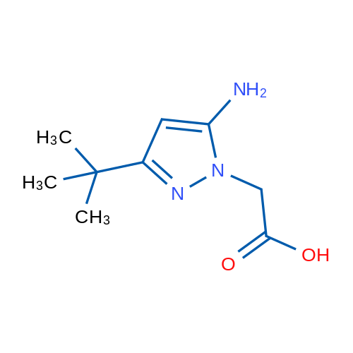 2-(5-Amino-3-tert-butyl-1H-pyrazol-1-yl)acetic acid 1g