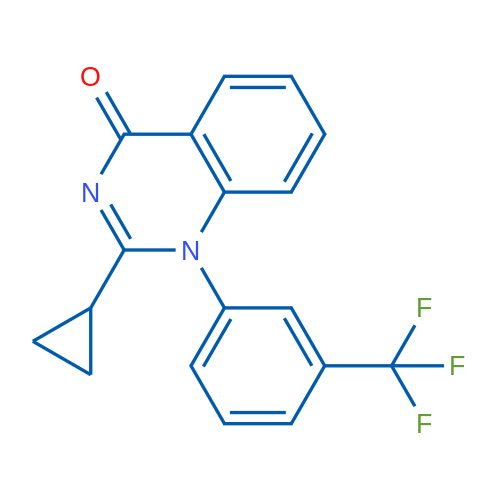 2-Cyclopropyl-1-(3-(trifluoromethyl)phenyl)quinazolin-4(1H)-one 1g