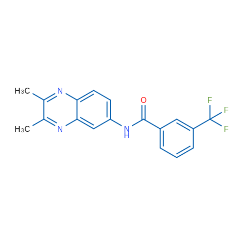 N-(2,3-Dimethylquinoxalin-6-yl)-3-(trifluoromethyl)benzamide 1g