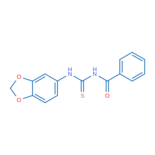 1-Benzoyl-3-(2H-1,3-benzodioxol-5-yl)thiourea 1g