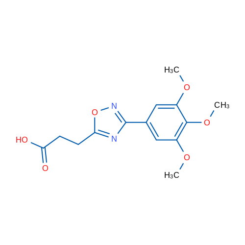 3-(3-(3,4,5-Trimethoxyphenyl)-1,2,4-oxadiazol-5-yl)propanoic acid 1g