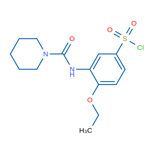 4-Ethoxy-3-(piperidine-1-carboxamido)benzene-1-sulfonyl chloride 1g