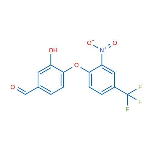 3-Hydroxy-4-(2-nitro-4-(trifluoromethyl)phenoxy)benzaldehyde 1g