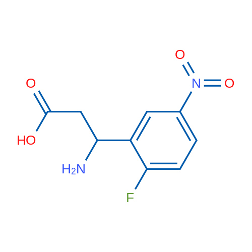 3-Amino-3-(2-fluoro-5-nitrophenyl)propanoic acid 250mg