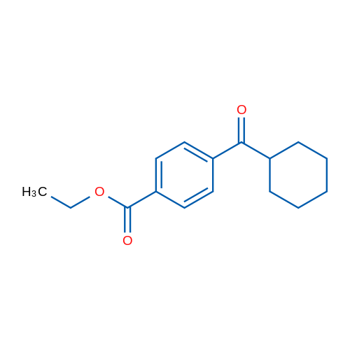 4-Carboethoxyphenyl cyclohexyl ketone 1g