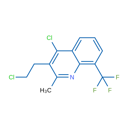 4-Chloro-3-(2-chloroethyl)-2-methyl-8-(trifluoromethyl)quinoline 1g
