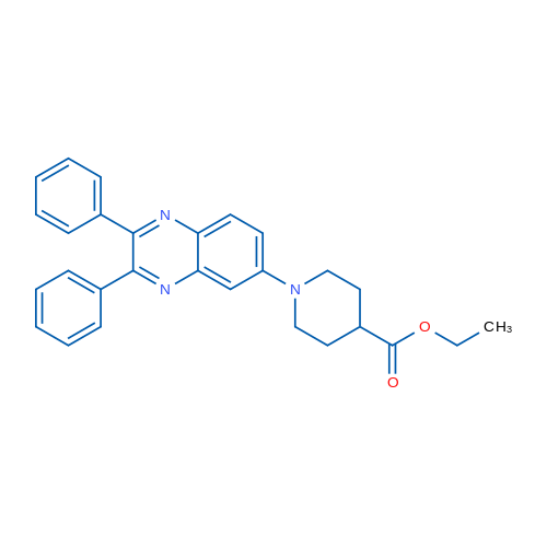 Ethyl 1-(2,3-diphenylquinoxalin-6-yl)piperidine-4-carboxylate 1g