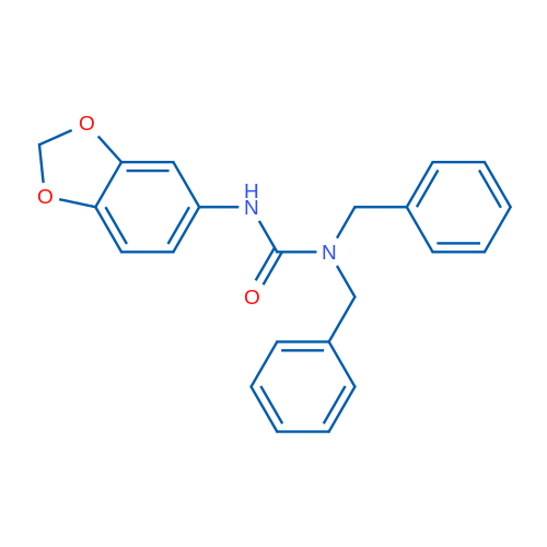 3-(2H-1,3-Benzodioxol-5-yl)-1,1-dibenzylurea 1g