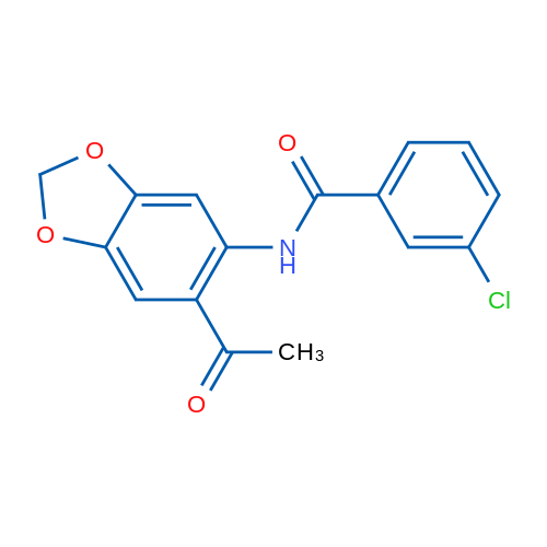 N-(6-Acetyl-2H-1,3-benzodioxol-5-yl)-3-chlorobenzamide 1g