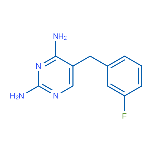 2,4-Diamino-5-(3-fluorobenzyl)pyrimidine 1g