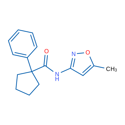 N-(5-Methyl-1,2-oxazol-3-yl)-1-phenylcyclopentane-1-carboxamide 50mg
