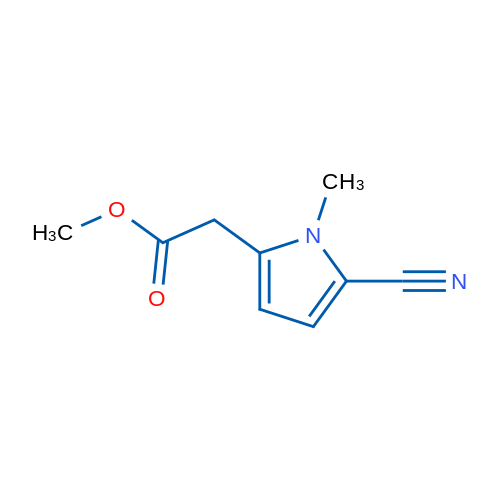 Methyl 2-(5-cyano-1-methyl-1H-pyrrol-2-yl)acetate 1g
