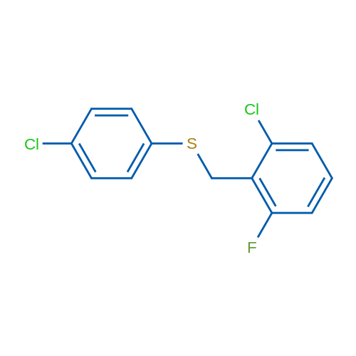 (2-Chloro-6-fluorobenzyl)(4-chlorophenyl)sulfane 1g