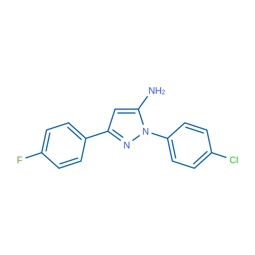 1-(4-Chlorophenyl)-3-(4-fluorophenyl)-1H-pyrazol-5-amine 1g