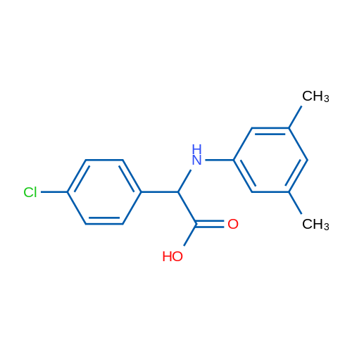 2-(4-Chlorophenyl)-2-((3,5-dimethylphenyl)amino)acetic acid 1g