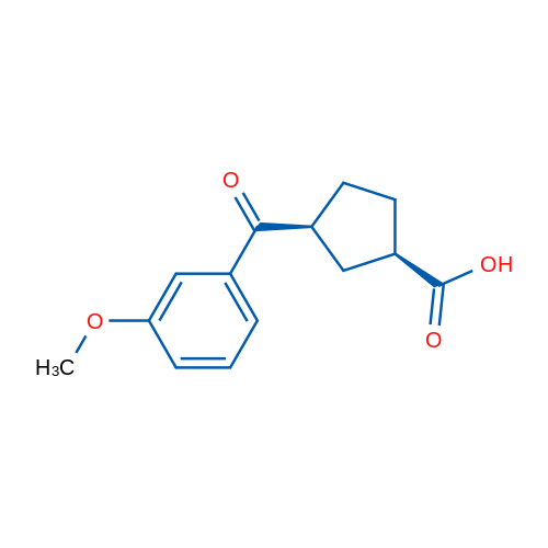 cis-3-(3-Methoxybenzoyl)cyclopentane-1-carboxylic acid 1g