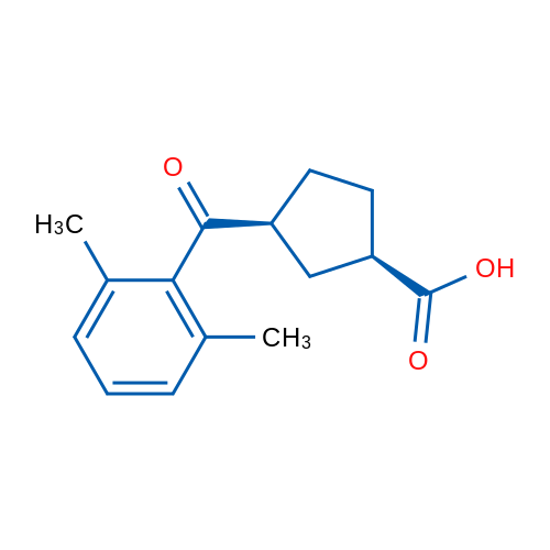 cis-3-(2,6-Dimethylbenzoyl)cyclopentane-1-carboxylic acid 1g