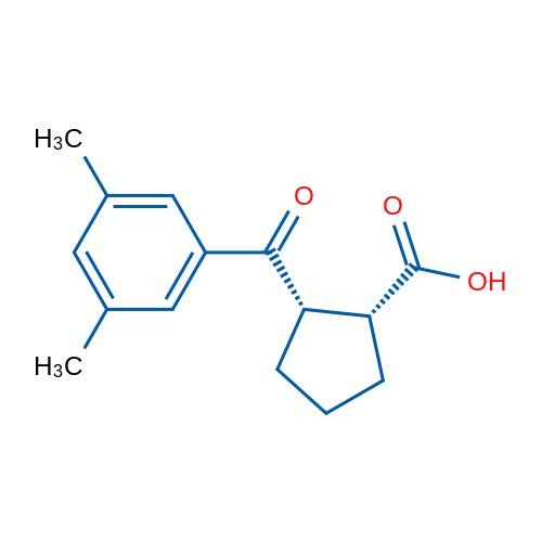 cis-2-(3,5-Dimethylbenzoyl)cyclopentane-1-carboxylic acid 1g