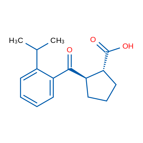 trans-2-(2-Iso-propylbenzoyl)cyclopentane-1-carboxylic acid 1g