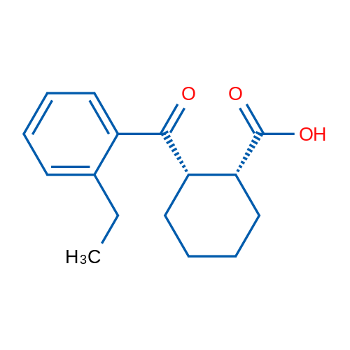 cis-2-(2-Ethylbenzoyl)cyclohexane-1-carboxylic acid 1g