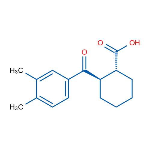 trans-2-(3,4-Dimethylbenzoyl)cyclohexane-1-carboxylic acid 1g