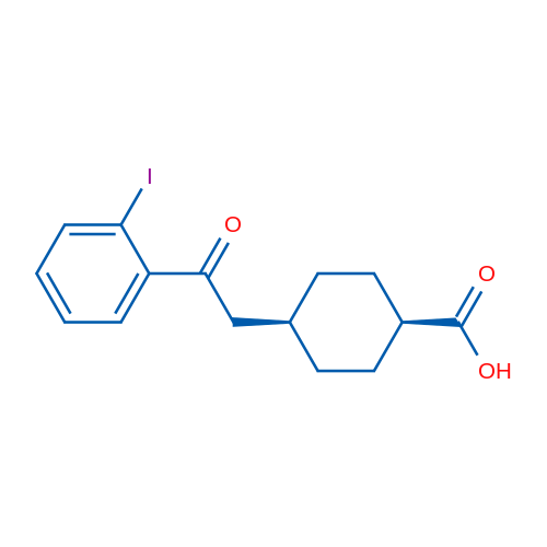cis-4-(2-(2-Iodophenyl)-2-oxoethyl)cyclohexanecarboxylic acid 1g