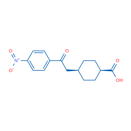 cis-4-(2-(4-Nitrophenyl)-2-oxoethyl)cyclohexanecarboxylic acid 1g