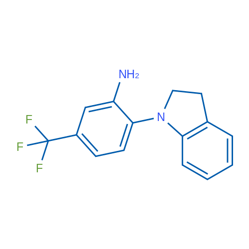 2-(Indolin-1-yl)-5-(trifluoromethyl)aniline 1g