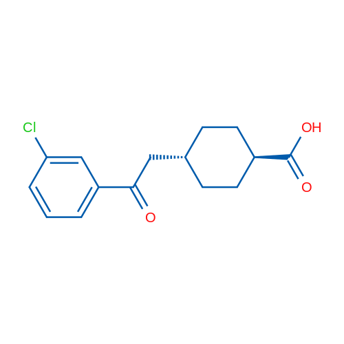 trans-4-(2-(3-Chlorophenyl)-2-oxoethyl)cyclohexanecarboxylic acid 1g