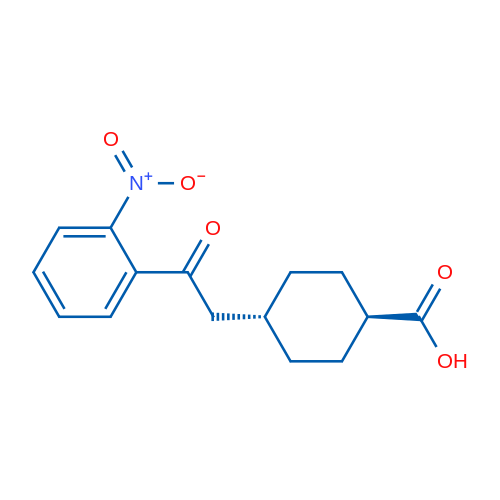 trans-4-(2-(2-Nitrophenyl)-2-oxoethyl)cyclohexanecarboxylic acid 1g