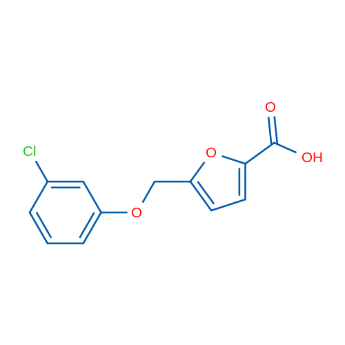 5-((3-Chlorophenoxy)methyl)furan-2-carboxylic acid 5g