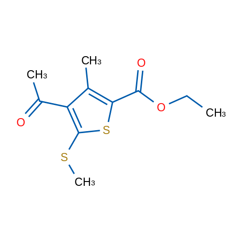 Ethyl 4-acetyl-3-methyl-5-(methylthio)thiophene-2-carboxylate 1g