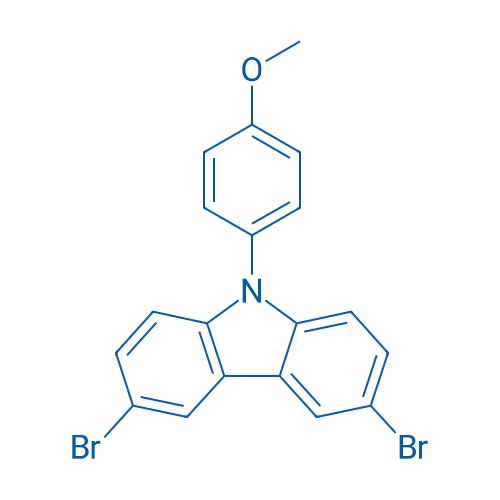 3,6-Dibromo-9-(4-methoxyphenyl)-9H-carbazole 250mg