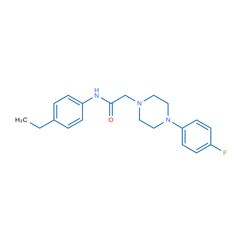 N-(4-Ethylphenyl)-2-(4-(4-fluorophenyl)piperazin-1-yl)acetamide 1g
