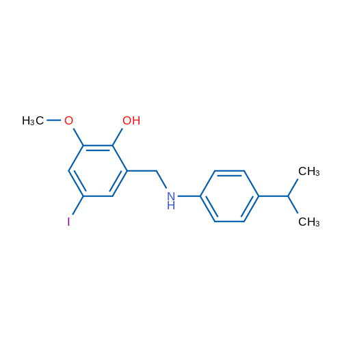 4-Iodo-2-(((4-isopropylphenyl)amino)methyl)-6-methoxyphenol 1g