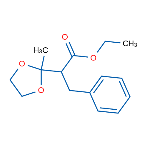 Ethyl 2-(2-methyl-1,3-dioxolan-2-yl)-3-phenylpropanoate 1g