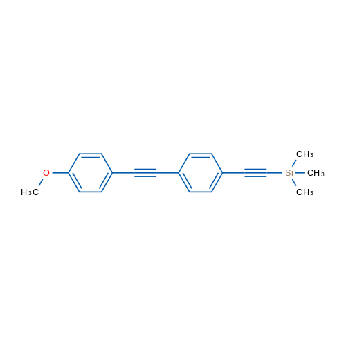 ((4-((4-Methoxyphenyl)ethynyl)phenyl)ethynyl)trimethylsilane 1g