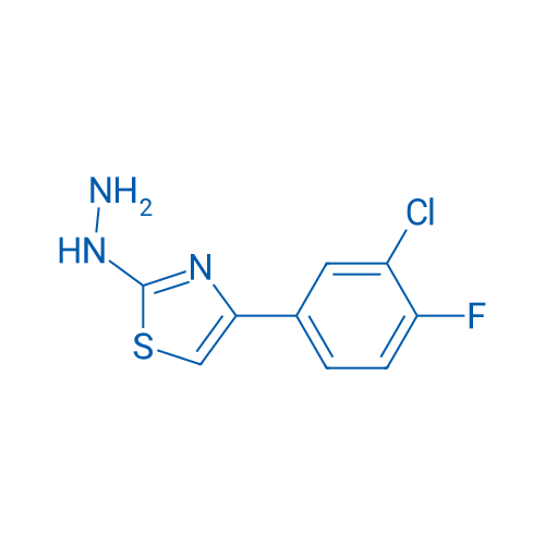 4-(3-Chloro-4-fluorophenyl)-2-hydrazinylthiazole 1g